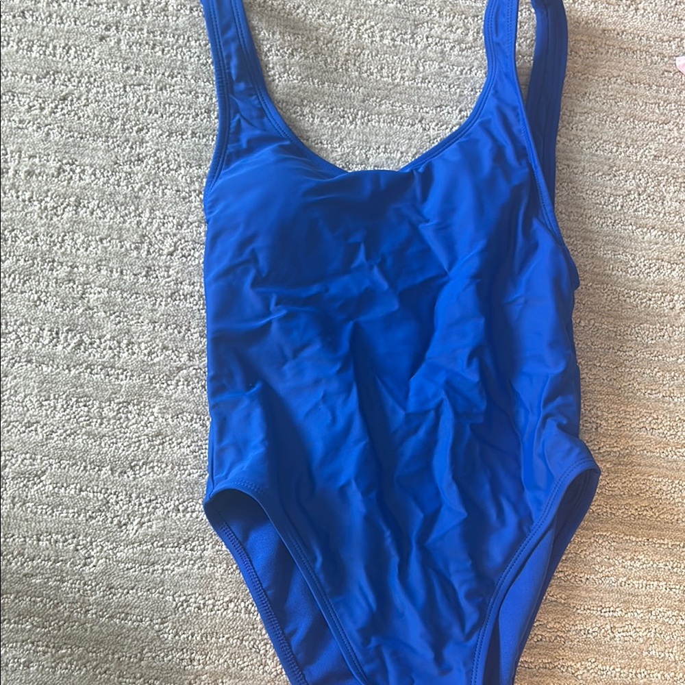 Womens Blue One Piece Swimsuit